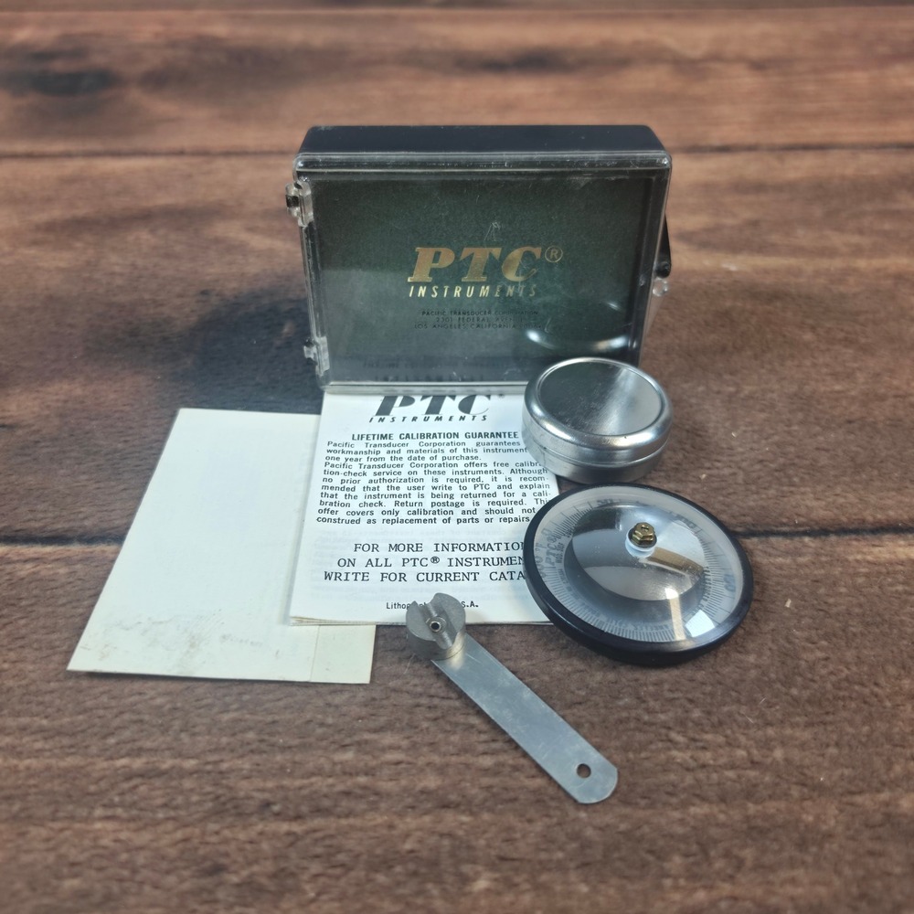 PTC Instruments Surface Thermometer Silver Excellent 0-300F Model 310F